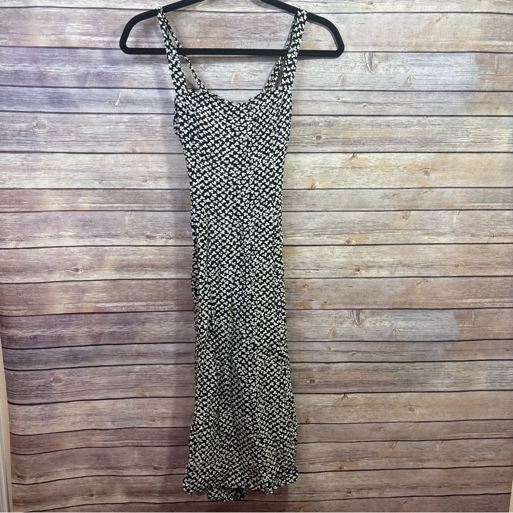 LPA Floral Halter Open Back Midi Dress Size XS